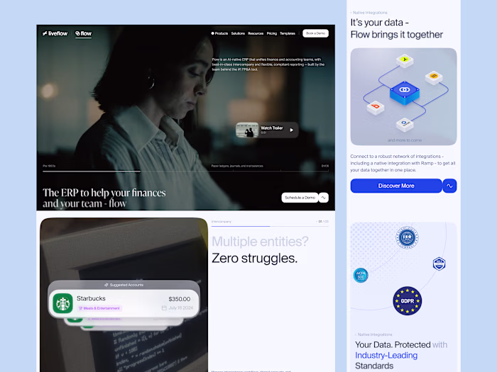 Designing and building LiveFlow's Flow launch site in Framer