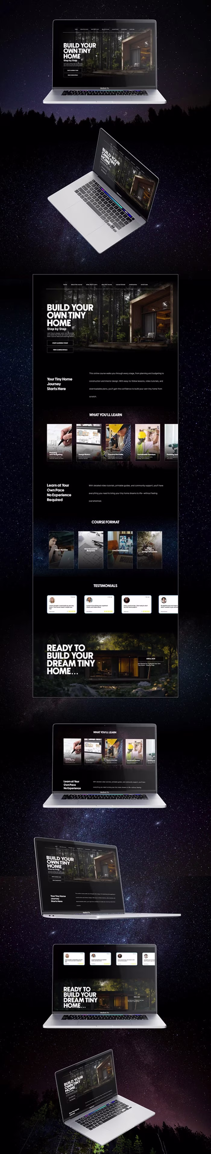 Build Your Own Tiny Home – Landing Page Design