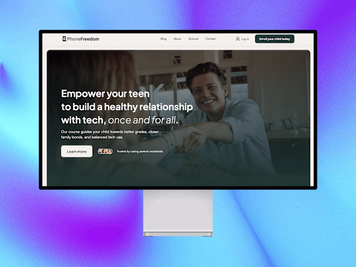 PhoneFreedom | 2-hour Visual Brand + Website Package