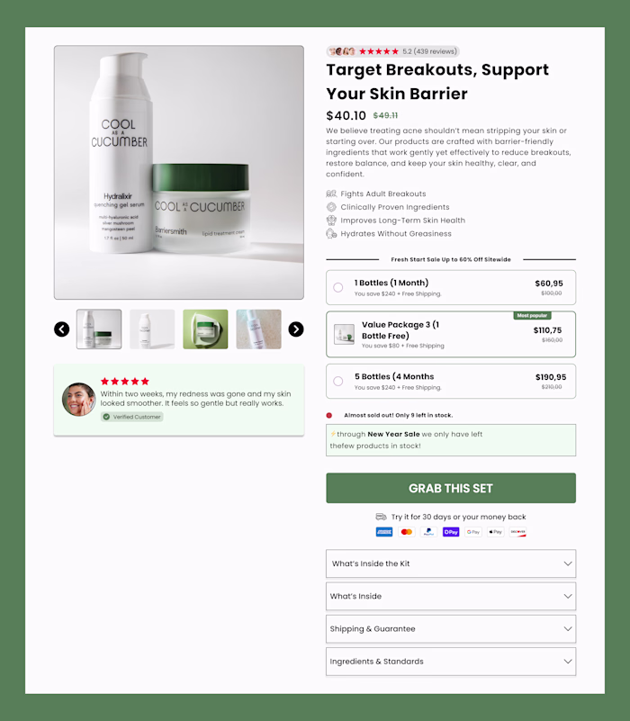 This PDP design focuses on guiding users from interest to pu...