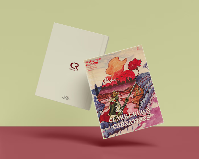 Claret Red and Carnations: Magazine Design