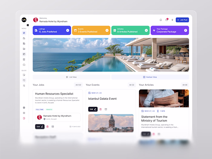 DryKing Tourism HR Portal Product UI/UX Design