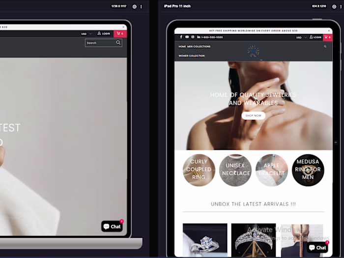 Bigloux Shopify Website