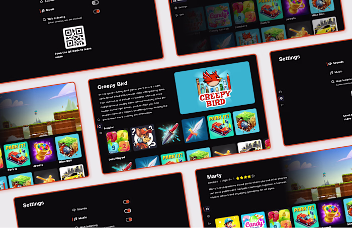 Klebo TV Gaming App - UX/UI Design