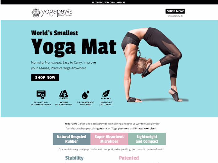 YogaPaws | Premium Yoga Gloves and Socks