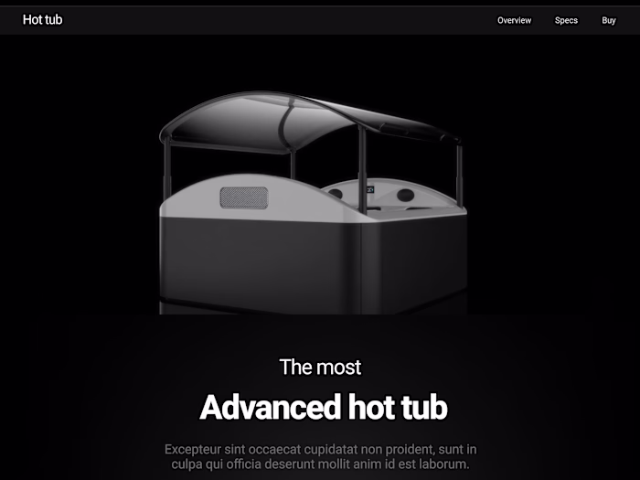 Brochure 3D Website for Household Devices