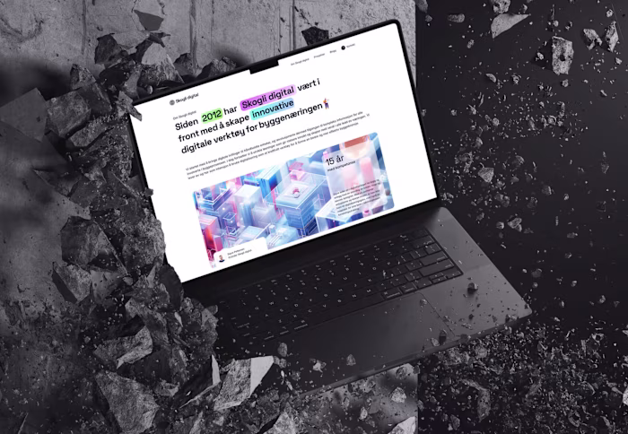 Skogli digital brand and Framer website