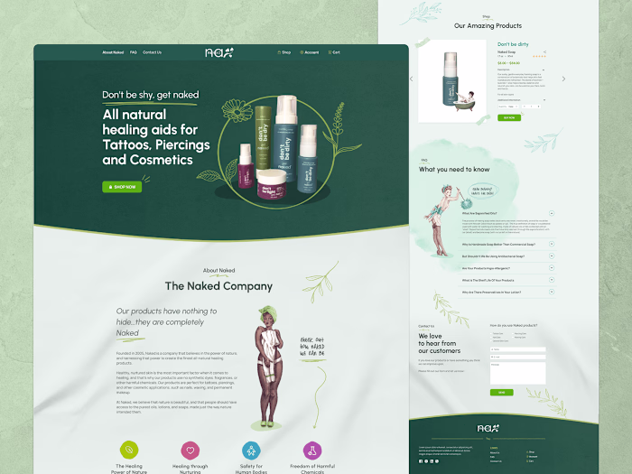 Naked All Natural Website