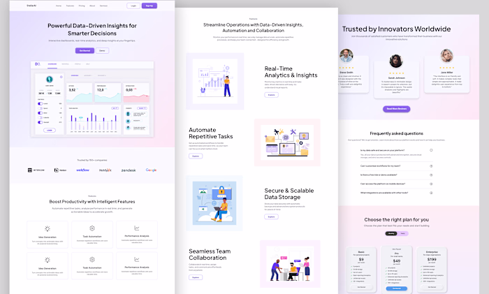 SaaS Website Design