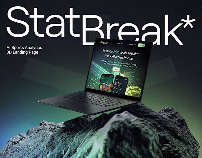 AI Sports Analytics 3D Landing page