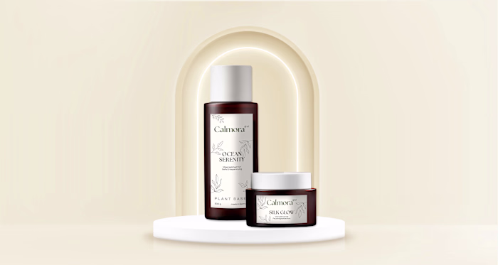 Luxuriöses Produkt-Design für Calmora Spa