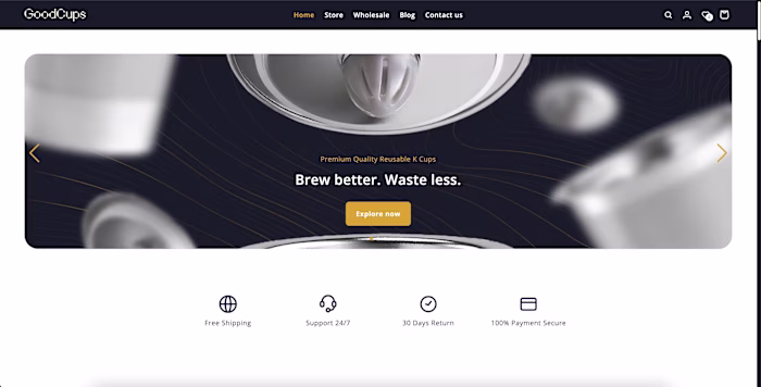 I also have e-commerce projects. Here's a fully designed and...