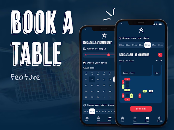 Booking feature | Mobile app