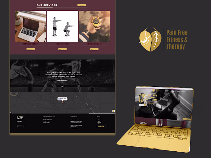 A fitness website with certified and professional trainers