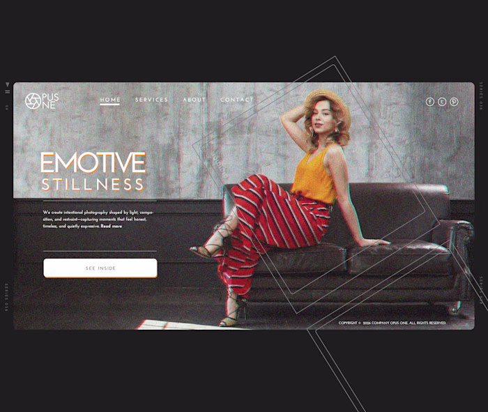  Photography Landing Page UI – Modern Web Design