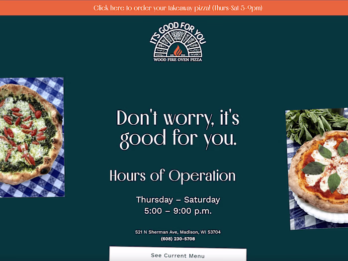 It’s Good for You Pizza