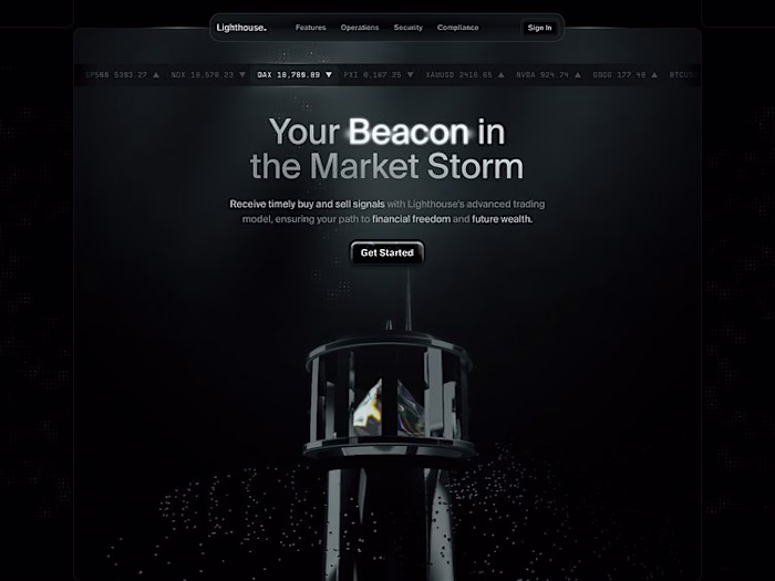 Lighthouse - Trading Company Landing Page