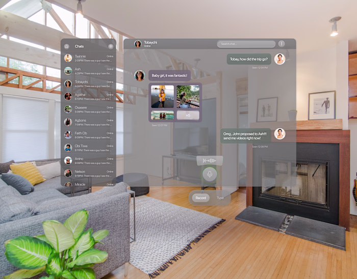 AR Conversation Chat Box Exploration