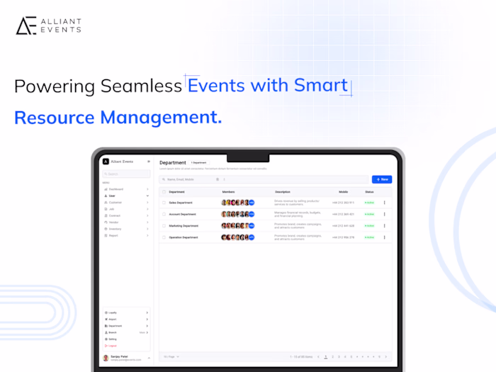 AI-Powered Event Management ERP Development