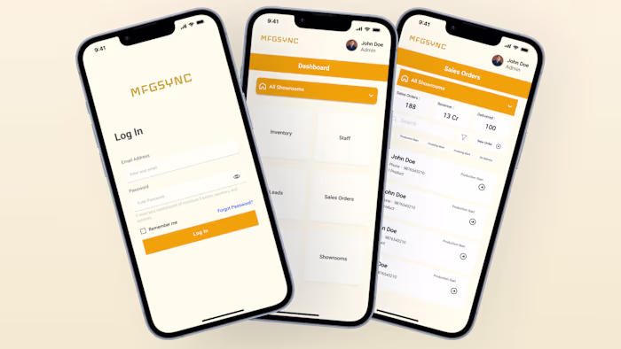 Business Management Dashboard App UI Design