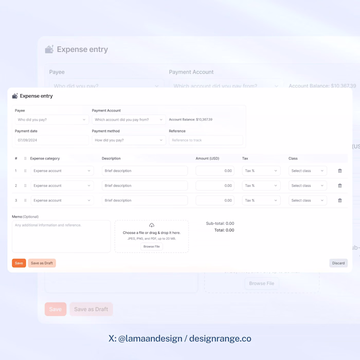 Accounting Saas UI Design