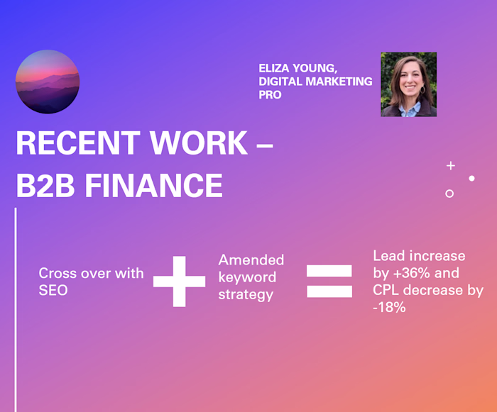I love crossover work! SEO can be a powerful keyword tool fo...