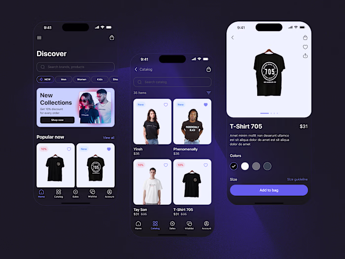 ⇪ e-commerce app