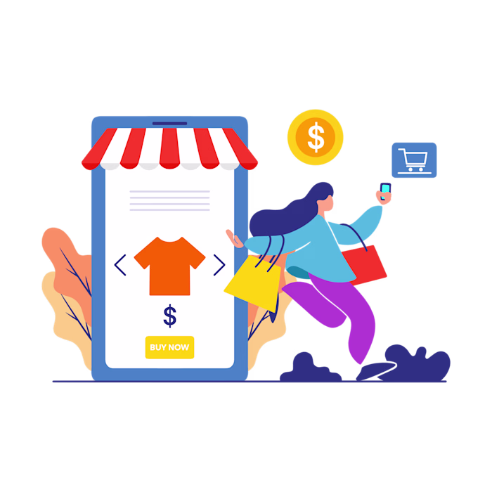 Flat illustration for business