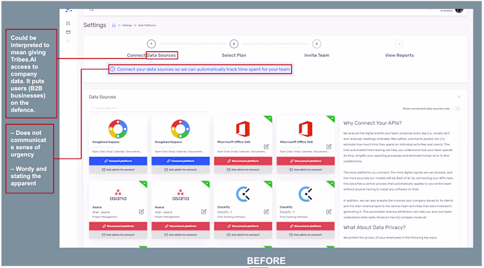 Solving Tribes.AI's incomplete signup problem