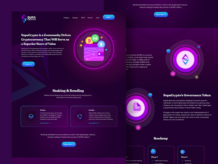 Crypto Landing Page Design :: Behance