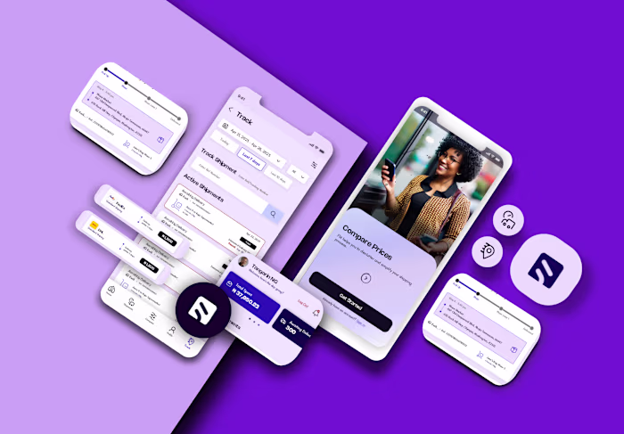 Logistics Company Mobile UI Design