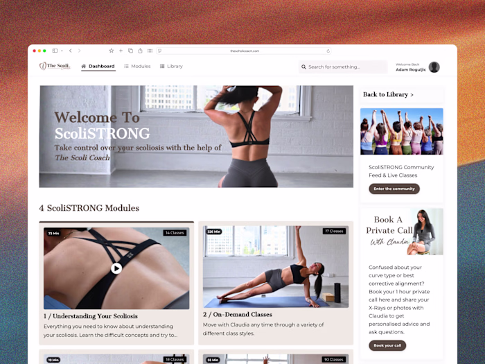 Course Template Design — The Scoli Coach