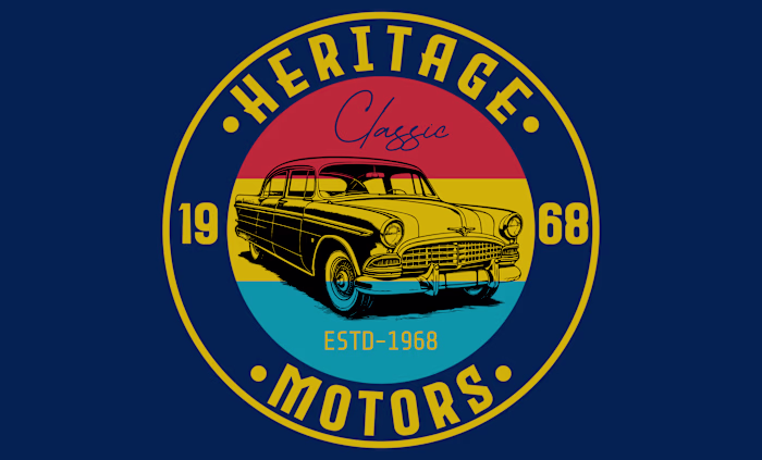 Vintage badge logo