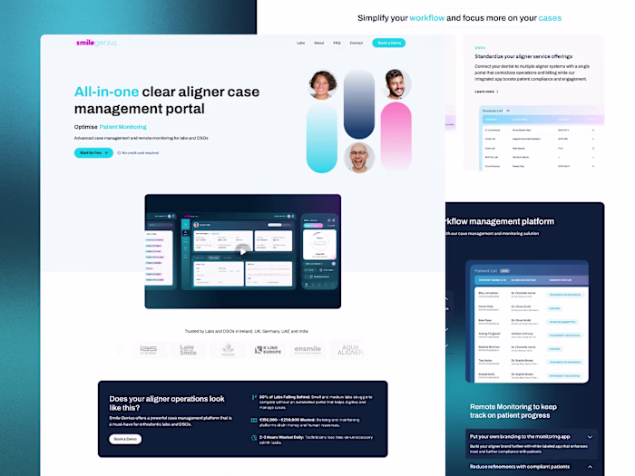 Smile Genius Dental / SaaS website