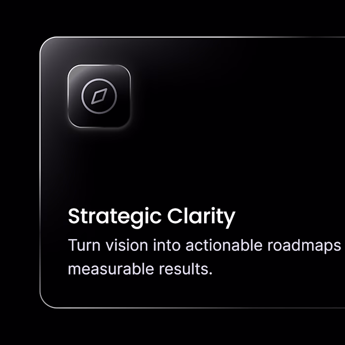 Consulting landing page sections designed