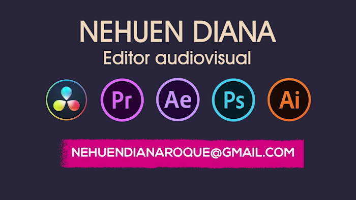 Nehuen Diana's Reel - Video editor 