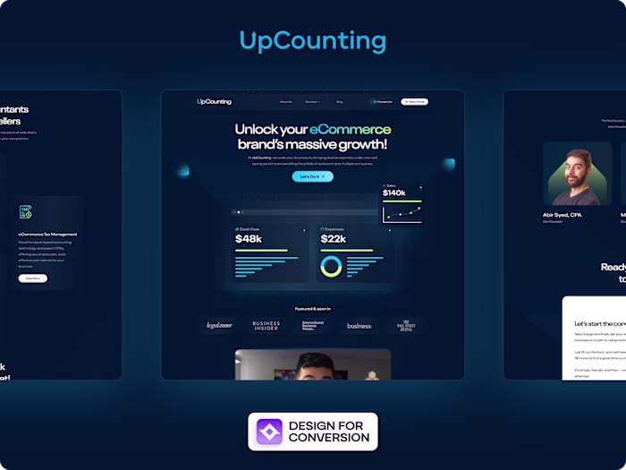 Web Design & Webflow Development For Upcounting