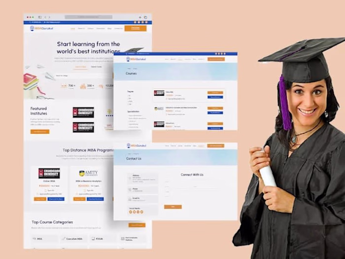 Distance Learning Online Platform Wordpress Website