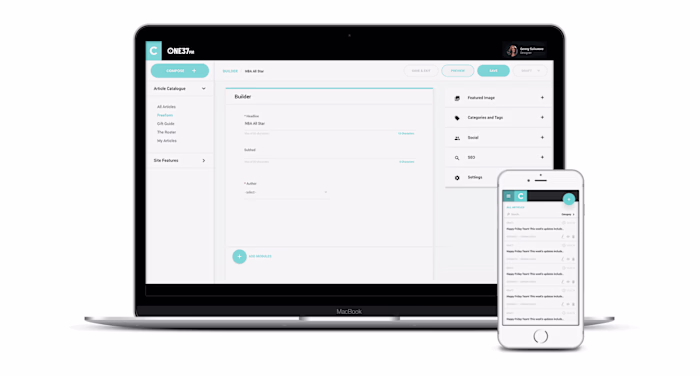 Custom CMS Web Application Design