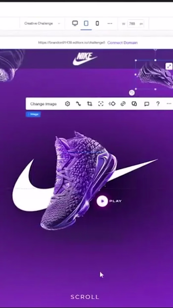 Web Design Timelapse Nike Homepage Wix Studio (Webpage Desig…