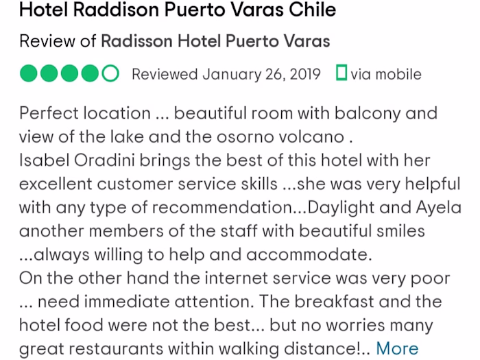 Receptionist for Radisson hotel *****