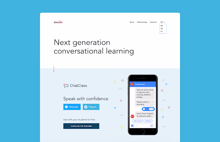 ChatClass: Visual identity and website design 