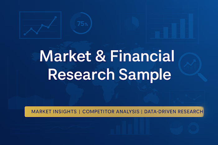 Market & Financial Research Sample – Real Case Study