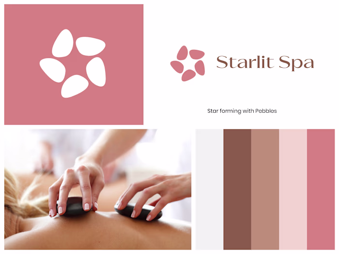 Startlit Spa Logo Design Logo Conceptualization : Star Formi...