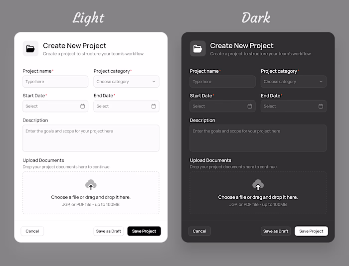 Which one do you love? Creatie UI Modal