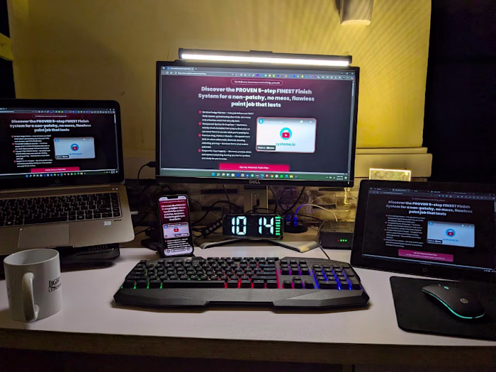 Late nights and multiple screens , that’s the reality behind...