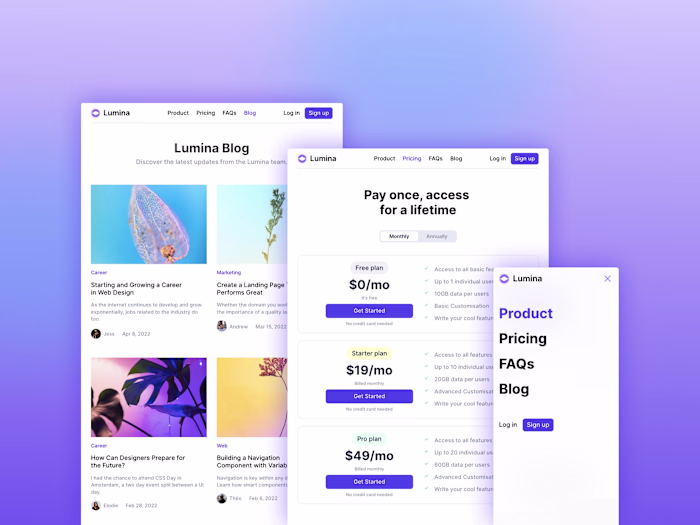 Lumina - Website
