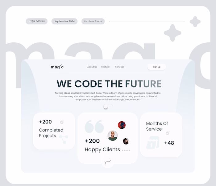 magic - Development Agency | Website | UX/UI :: Behance