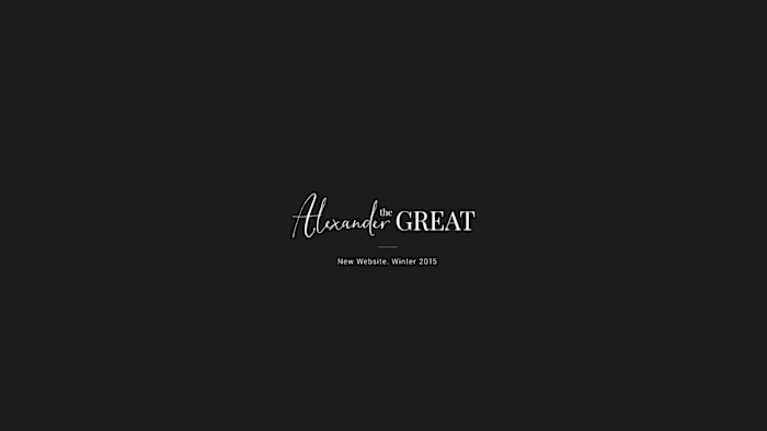 Alexander the Great // Logo animation