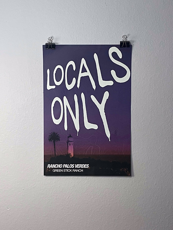 "Locals Only" Print